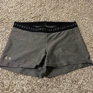 Under Armour gray spandex, size large